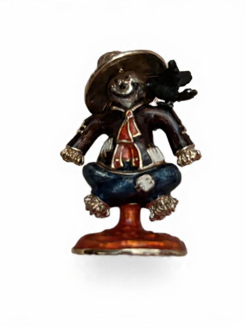 NEW- Vintage Monet Scarecrow pill case